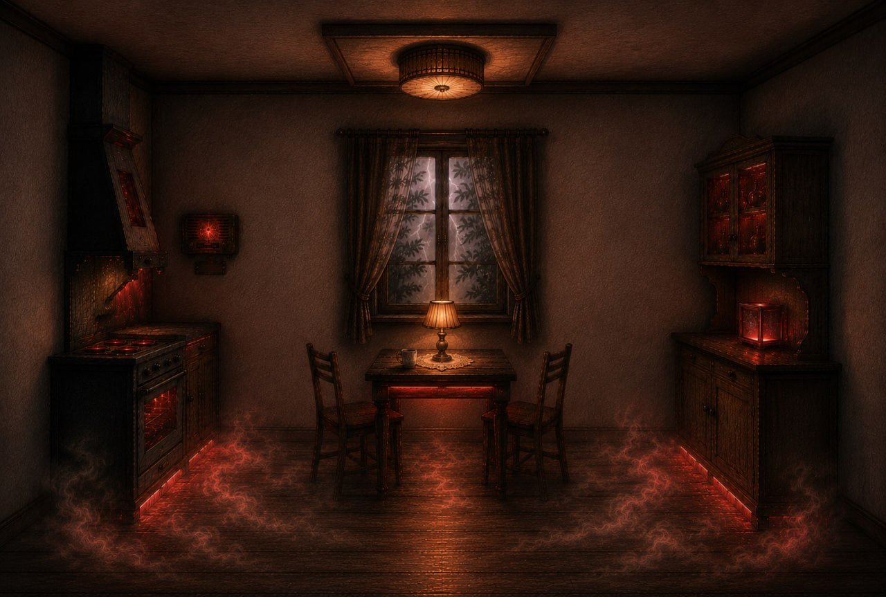 Concept visuel pour l'ambiance du Manoir